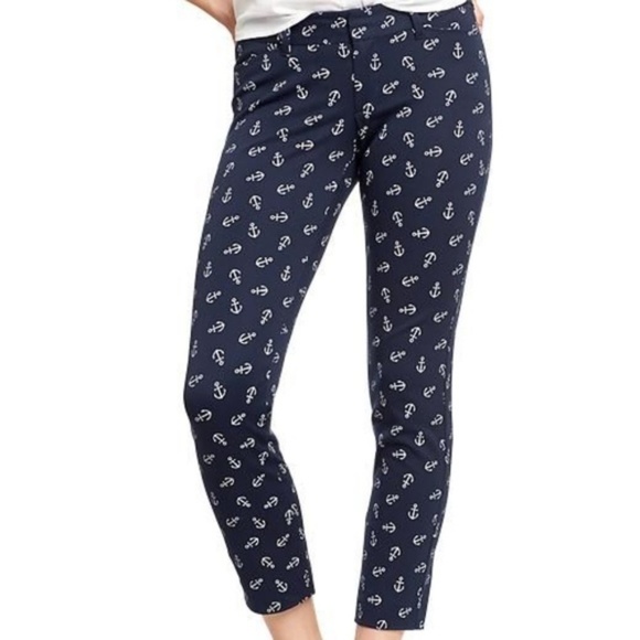 Tommy Hilfiger Denim - TOMMY HILFIGER Navy & White Anchor Print Pants 14